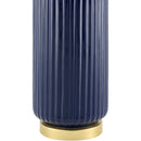 Modern European furniture - Fluted Glazed Ceramic Table Lamp - www.oroatrade.com