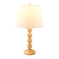 Modern European furniture - Rubberwood Beige Linen Table Lamp - www.oroatrade.com