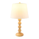 Modern European furniture - Rubberwood Beige Linen Table Lamp - www.oroatrade.com