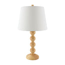 Modern European furniture - Rubberwood Beige Linen Table Lamp - www.oroatrade.com