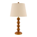 Modern European furniture - Rubberwood Beige Linen Table Lamp - www.oroatrade.com