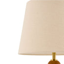 Modern European furniture - Rubberwood Beige Linen Table Lamp - www.oroatrade.com