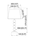 Modern European furniture - Rubberwood Beige Linen Table Lamp - www.oroatrade.com