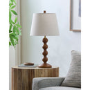 Modern European furniture - Rubberwood Beige Linen Table Lamp - www.oroatrade.com