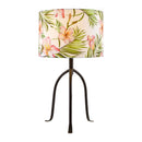 Modern European furniture - Floral Print Linen Table Lamp S - www.oroatrade.com
