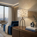 Modern European furniture - Floral Print Linen Table Lamp S - www.oroatrade.com