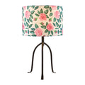 Modern European furniture - Floral Print Linen Table Lamp S - www.oroatrade.com