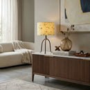 Modern European furniture - Floral Print Linen Table Lamp S - www.oroatrade.com