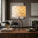 Modern European furniture - Floral Print Linen Table Lamp S - www.oroatrade.com