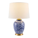 Hospitality furniture - Blue Floral Ceramic Table Lamp - www.oroatrade.com