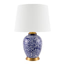 Hospitality furniture - Blue Floral Ceramic Table Lamp - www.oroatrade.com