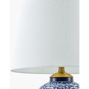Hospitality furniture - Blue Floral Ceramic Table Lamp - www.oroatrade.com