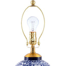 Hospitality furniture - Blue Floral Ceramic Table Lamp - www.oroatrade.com