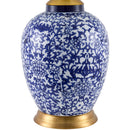 Hospitality furniture - Blue Floral Ceramic Table Lamp - www.oroatrade.com
