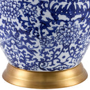Hospitality furniture - Blue Floral Ceramic Table Lamp - www.oroatrade.com