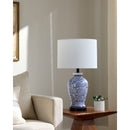 Hospitality furniture - Blue Vines Ceramic Table Lamp - www.oroatrade.com