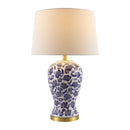 Hospitality furniture - Blue Flowers Ceramic Table Lamp - www.oroatrade.com