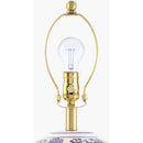 Hospitality furniture - Blue Flowers Ceramic Table Lamp - www.oroatrade.com