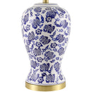 Hospitality furniture - Blue Flowers Ceramic Table Lamp - www.oroatrade.com