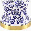 Hospitality furniture - Blue Flowers Ceramic Table Lamp - www.oroatrade.com