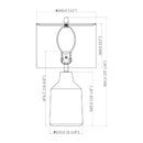 Modern European furniture - Painted Cement Accent Table Lamp - www.oroatrade.com