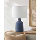 Modern European furniture - Painted Cement Accent Table Lamp - www.oroatrade.com