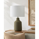 Modern European furniture - Painted Cement Accent Table Lamp - www.oroatrade.com