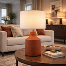 Modern European furniture - Painted Cement Accent Table Lamp - www.oroatrade.com