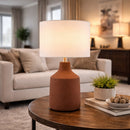 Modern European furniture - Painted Cement Accent Table Lamp - www.oroatrade.com