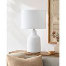 Modern European furniture - Painted Cement Accent Table Lamp - www.oroatrade.com