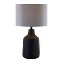 Modern European furniture - Concrete Base Linen Table Lamp - www.oroatrade.com