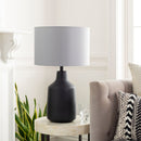 Modern European furniture - Concrete Base Linen Table Lamp - www.oroatrade.com