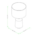 Modern European furniture - Concrete Base Linen Table Lamp - www.oroatrade.com