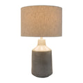 Modern European furniture - Concrete Base Linen Table Lamp - www.oroatrade.com