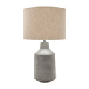 Modern European furniture - Concrete Base Linen Table Lamp - www.oroatrade.com