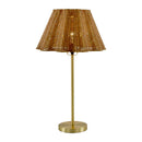 Contract furniture - Wavy Rattan Accent Table Lamp - www.oroatrade.com