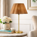 Contract furniture - Wavy Rattan Accent Table Lamp - www.oroatrade.com