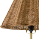 Contract furniture - Wavy Rattan Accent Table Lamp - www.oroatrade.com