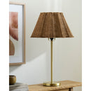 Contract furniture - Wavy Rattan Accent Table Lamp - www.oroatrade.com