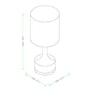 Hospitality furniture - Glazed Ceramic Cotton Table Lamp - www.oroatrade.com