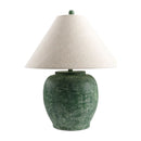 Modern European furniture - Painted Cement Linen Table Lamp - www.oroatrade.com