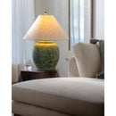Modern European furniture - Painted Cement Linen Table Lamp - www.oroatrade.com