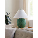 Modern European furniture - Painted Cement Linen Table Lamp - www.oroatrade.com
