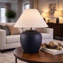 Modern European furniture - Painted Cement Linen Table Lamp - www.oroatrade.com