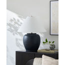 Modern European furniture - Painted Cement Linen Table Lamp - www.oroatrade.com