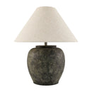 Modern European furniture - Painted Cement Linen Table Lamp - www.oroatrade.com