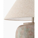 Modern European furniture - Painted Cement Linen Table Lamp - www.oroatrade.com