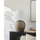 Modern European furniture - Painted Cement Linen Table Lamp - www.oroatrade.com