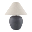 Modern European furniture - Painted Cement Linen Table Lamp - www.oroatrade.com