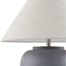 Modern European furniture - Painted Cement Linen Table Lamp - www.oroatrade.com
